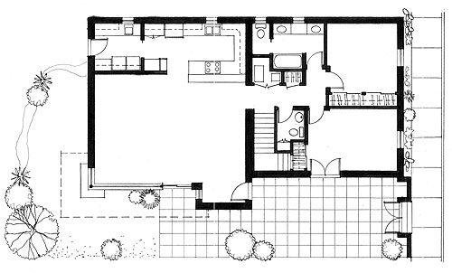 Mercado/Metropolitan - model 3 floorplan, lower level.