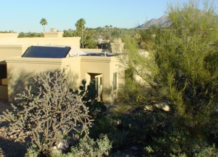 solar hot water on roof
